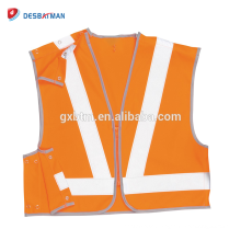 Fashion Hi Vis Orange Kids Security Warning Vests ,Cheap Children Road Traffic Reflective Vest